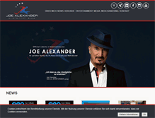 Tablet Screenshot of joealexander.com